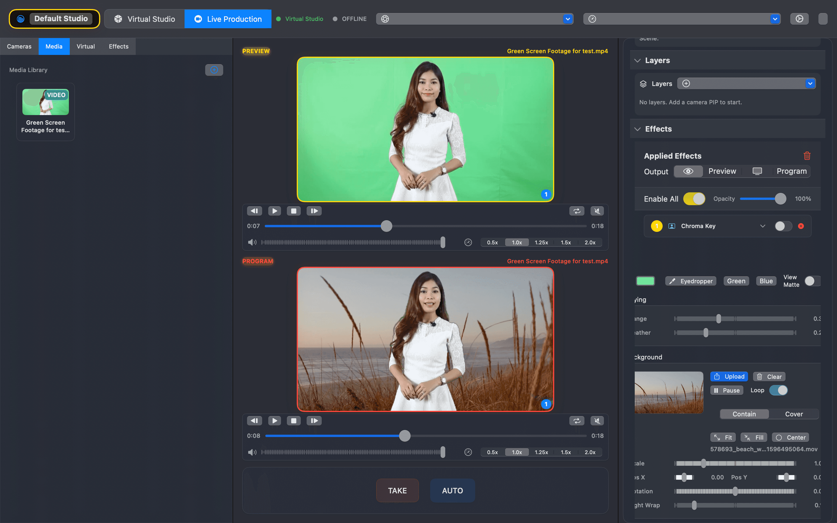 VistaView UI preview 1